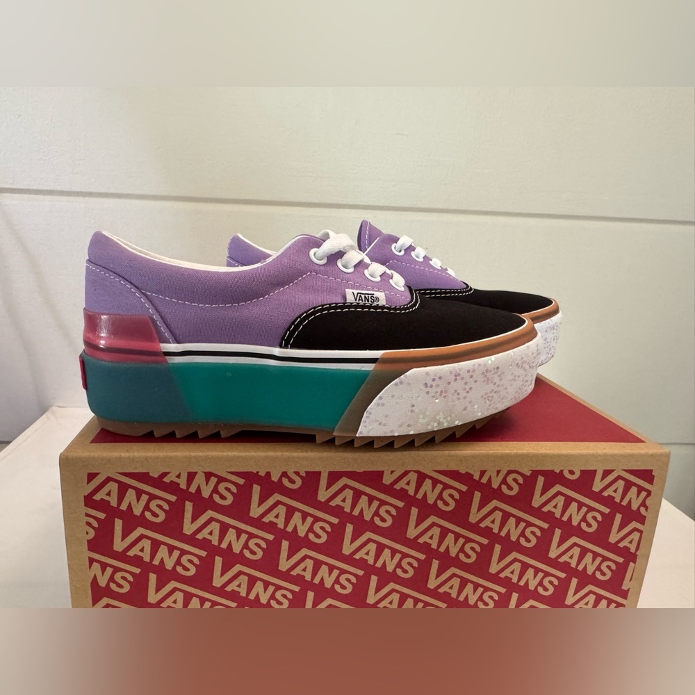 VANS stacked confetti Era 6.5